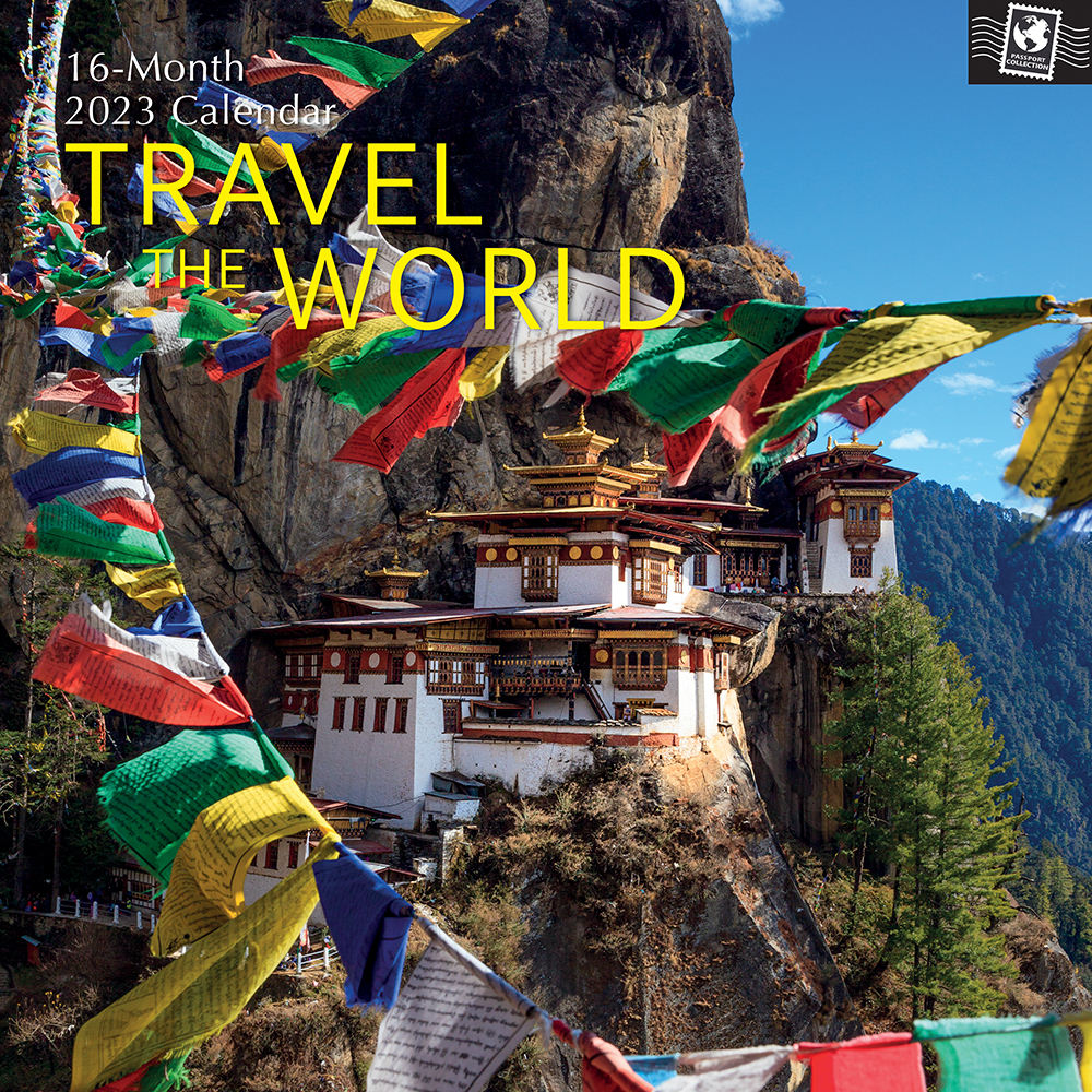 2023 Square Wall Calendar - Travel the World - The Gifted Stationery