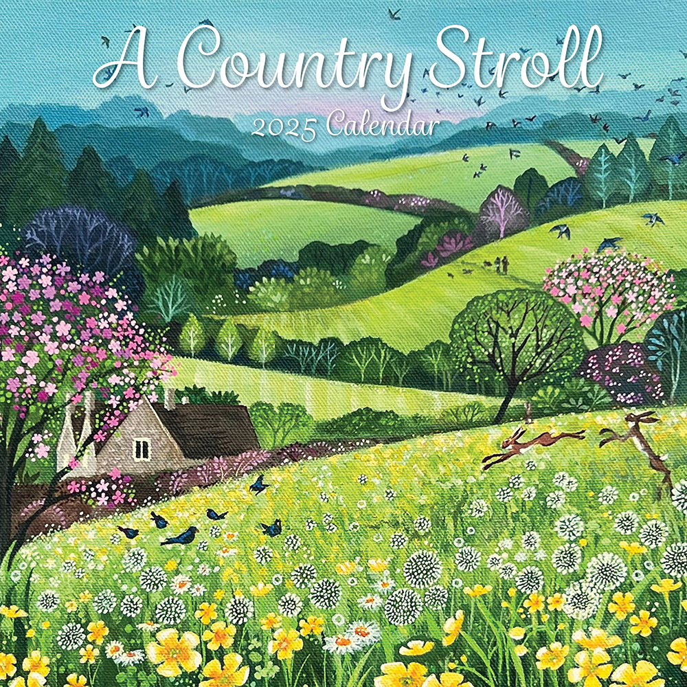 2025 Square Wall Calendar A Country Stroll Wholesale Stationery