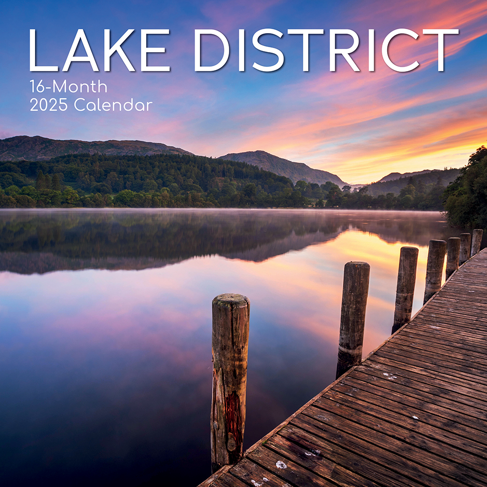 2025 Square Wall Calendar Lake District Wholesale Stationery