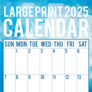 2025 Square Wall Calendar - Large Print Calendar