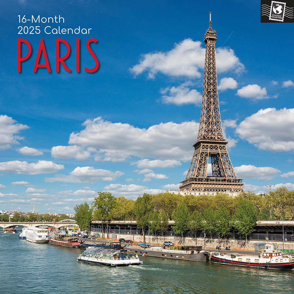 2025 Square Wall Calendar Paris Wholesale Stationery