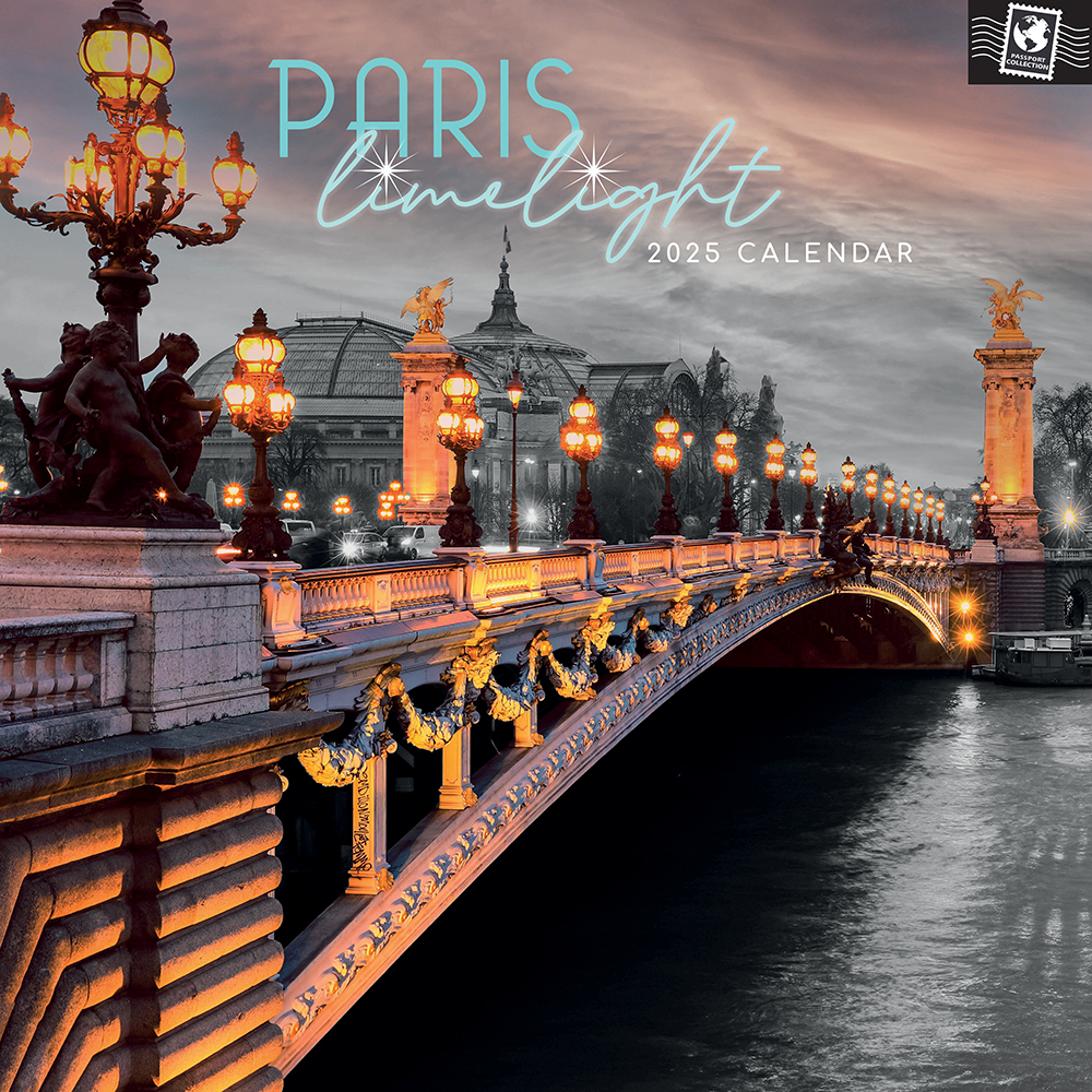 2025 Square Wall Calendar Paris Limelight Wholesale Stationery