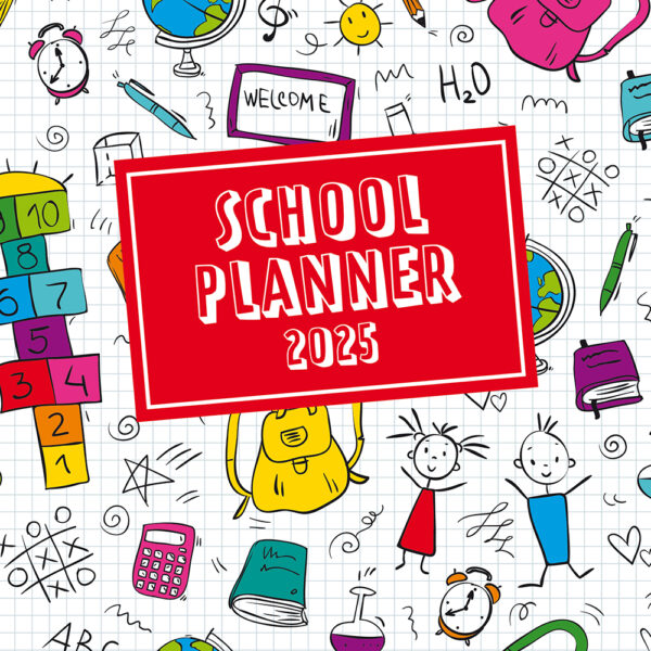 2025 Square Wall Calendar - School Planner