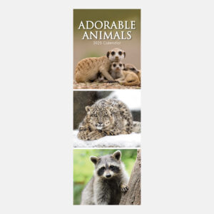 2025 Slimline Calendar - Adorable Animals