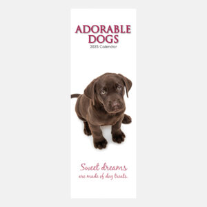 2025 Slimline Calendar - Adorable Dogs