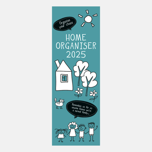 2025 Slimline Calendar Family Home Organiser Wholesale Stationery