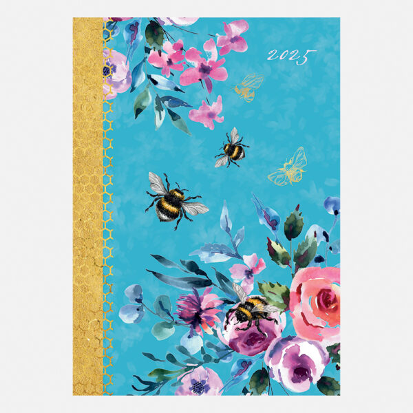 2025 A5 Padded Diary Queen Bee Wholesale Stationery