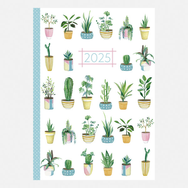 2025 A5 Padded Diary - Urban Garden