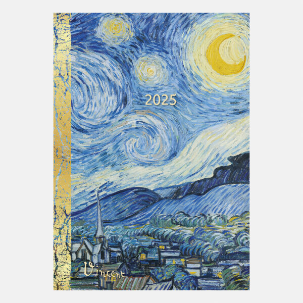 2025 A5 Padded Diary - Van Gogh