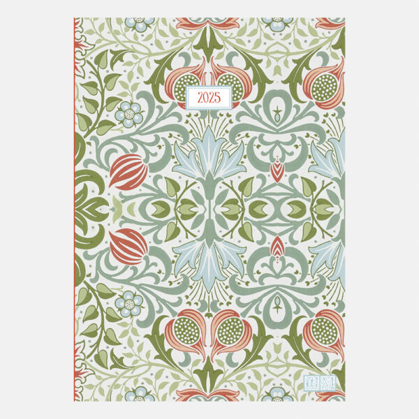 2025 A5 Padded Diary - William Morris - Persian