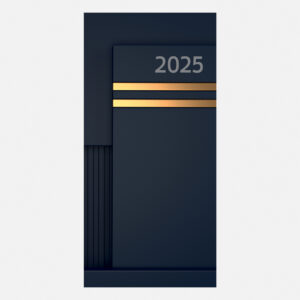 2025 Pocket Diary - Gold Bars