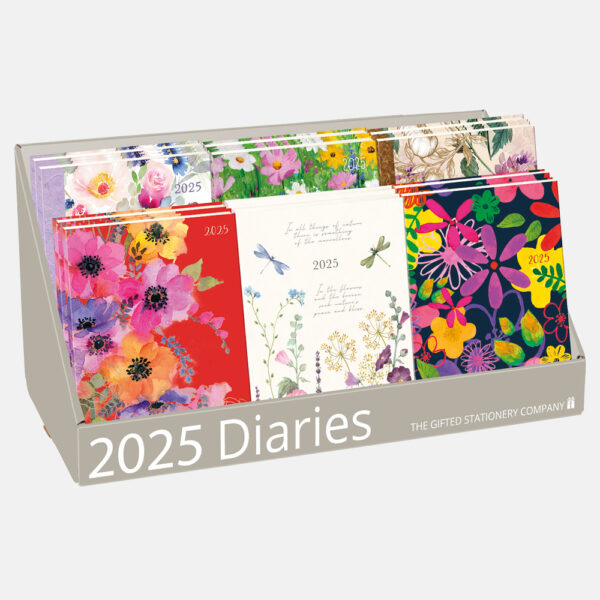 2025 A5 Padded Diary CDU Mix A (18) A5 Padded Diary CDU Pack A