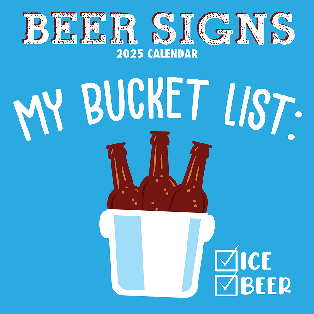 2025 Square Wall Calendar Beer Signs Wholesale Stationery