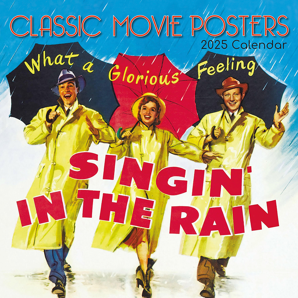 2025 Square Wall Calendar - Classic Movie Posters | Wholesale Stationery