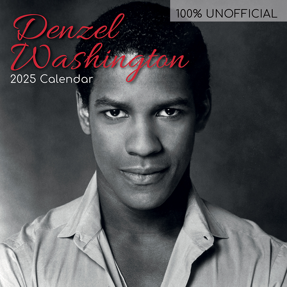 2025 Square Wall Calendar Denzel Washington Wholesale Stationery
