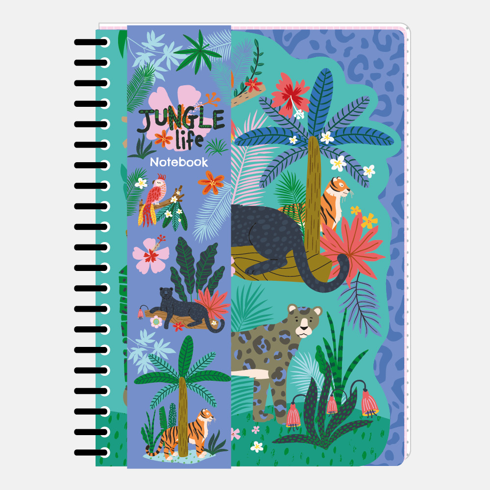A5 Spiral Notebook Jungle Life Wholesale Stationery