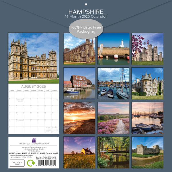 2025 Square Wall Calendar - Hampshire - Image 4