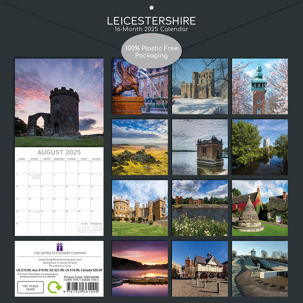 2025 Square Wall Calendar Leicestershire Wholesale Stationery