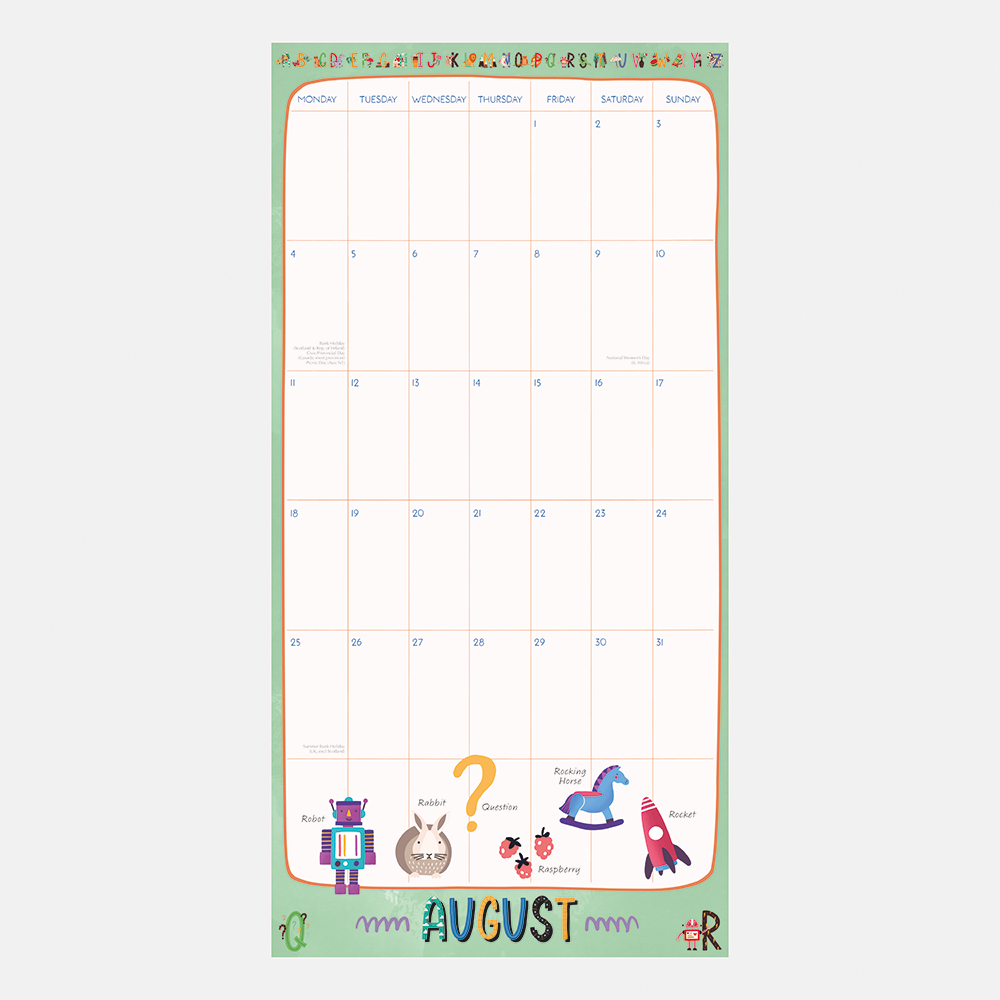 2025 Square Wall Calendar - My Family Organiser | Wholesale Stationery
