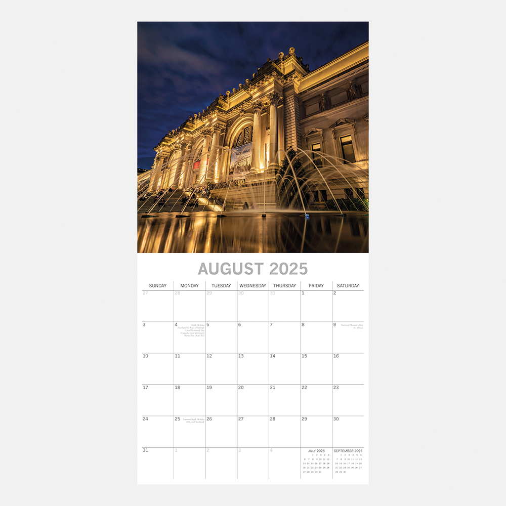 2025 Square Wall Calendar New York Wholesale Stationery