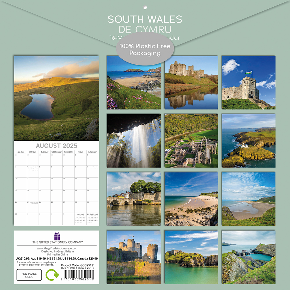 2025 Square Wall Calendar South Wales Wholesale Stationery