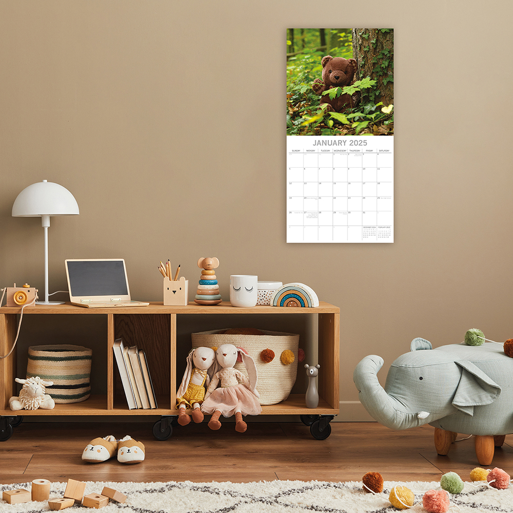 2025 Square Wall Calendar Teddy Bears Wholesale Stationery