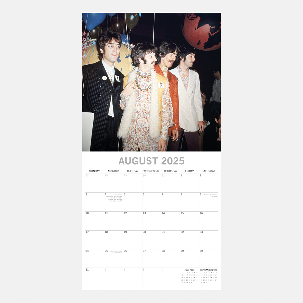 2025 Square Wall Calendar The Beatles Wholesale Stationery