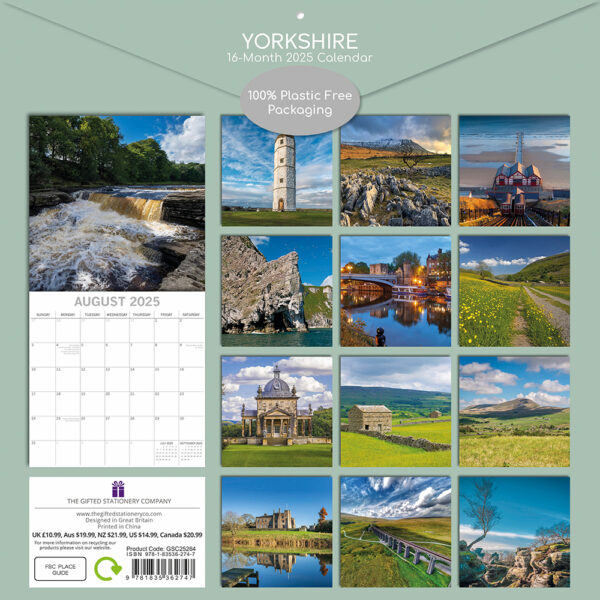 2025 Square Wall Calendar - Yorkshire - Image 4