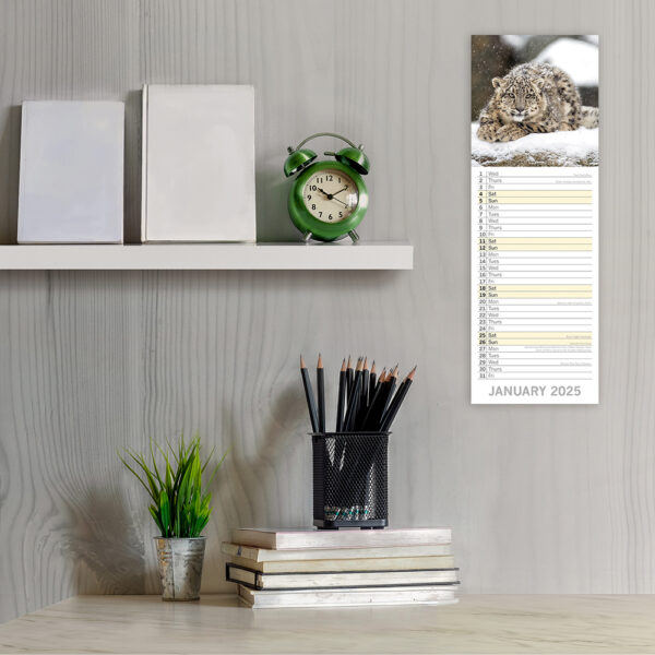 2025 Slimline Calendar - Adorable Animals - Image 2