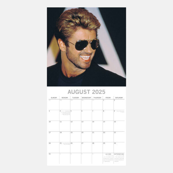 2025 Square Wall Calendar - George Michael - Image 3