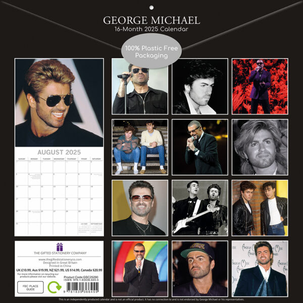 2025 Square Wall Calendar - George Michael - Image 4