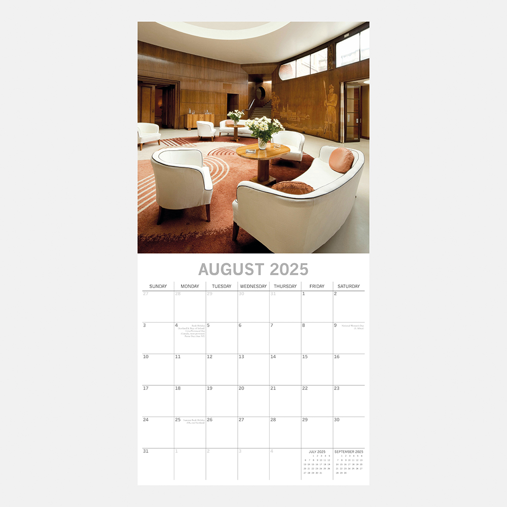 2025 Square Wall Calendar Art Deco Wholesale Stationery