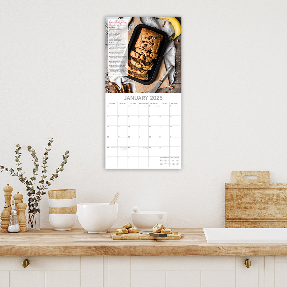 2025 Square Wall Calendar Baking Wholesale Stationery