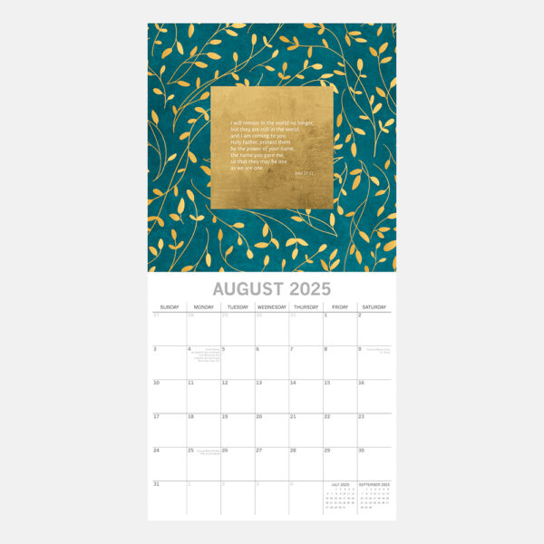 2025 Square Wall Calendar Beloved Prayers Wholesale Stationery
