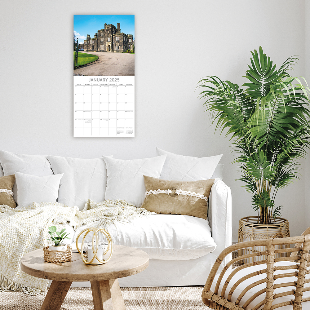 2025 Square Wall Calendar Black Country Wholesale Stationery