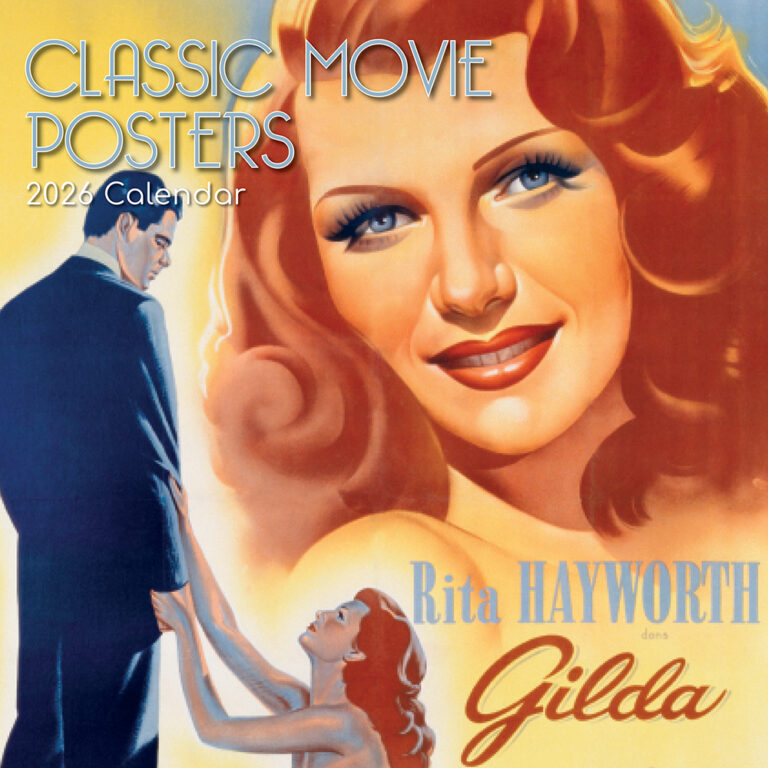 2026 Square Wall Calendar Classic Movie Posters Wholesale Stationery