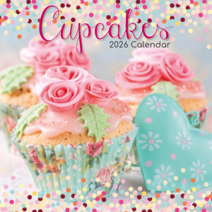 2026 Square Wall Calendar - Cupcakes