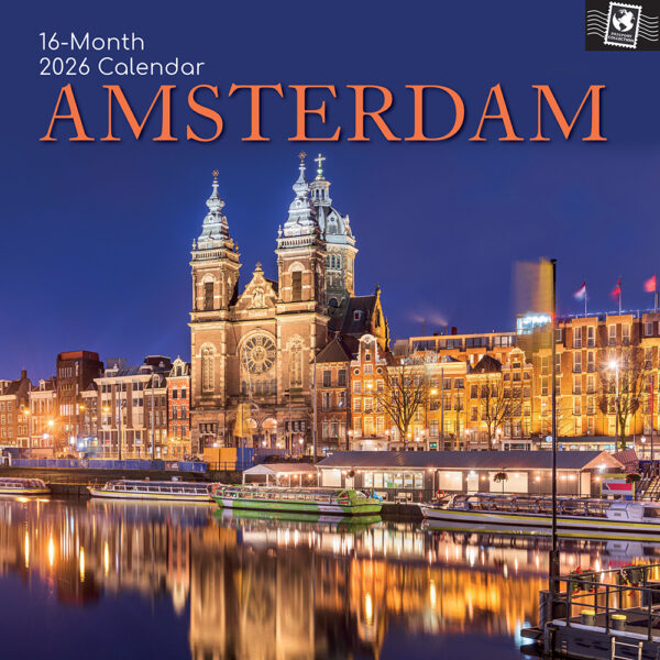 2026 Square Wall Calendar - Amsterdam