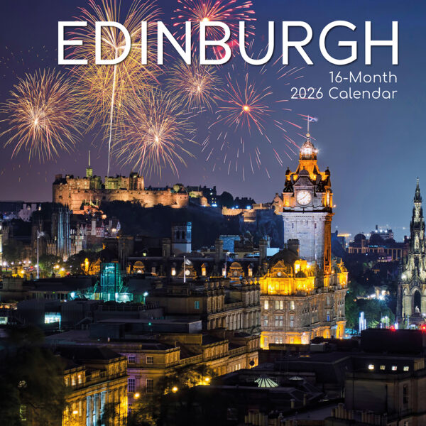 2026 Square Wall Calendar - Edinburgh