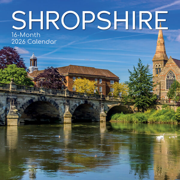 2026 Square Wall Calendar - Shropshire