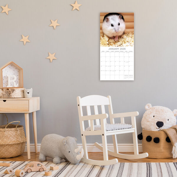 2026 Square Wall Calendar - Hamsters - Image 2