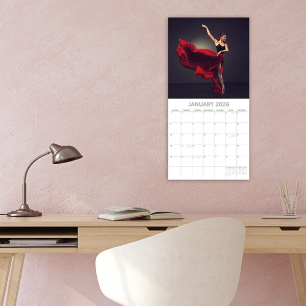 2026 Square Wall Calendar - Ballet - Image 2