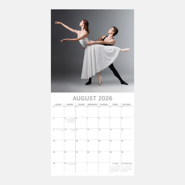 2026 Square Wall Calendar - Ballet - Image 3