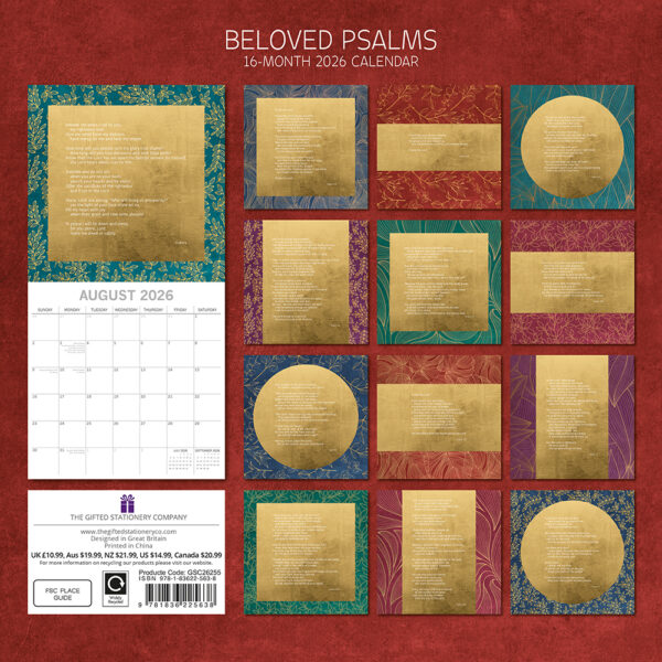 2026 Square Wall Calendar - Beloved Psalms - Image 4
