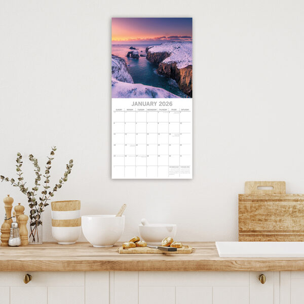 2026 Square Wall Calendar - Cornwall - Image 2