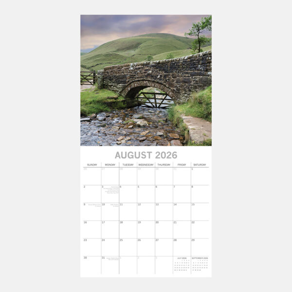 2026 Square Wall Calendar - Derbyshire - Image 3