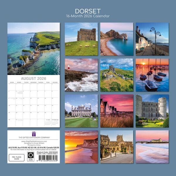 2026 Square Wall Calendar - Dorset - Image 4