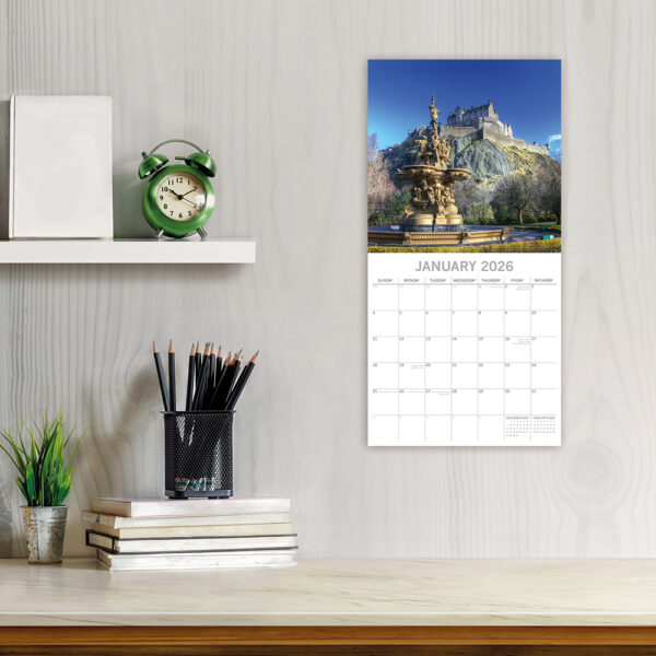 2026 Square Wall Calendar - Edinburgh - Image 2