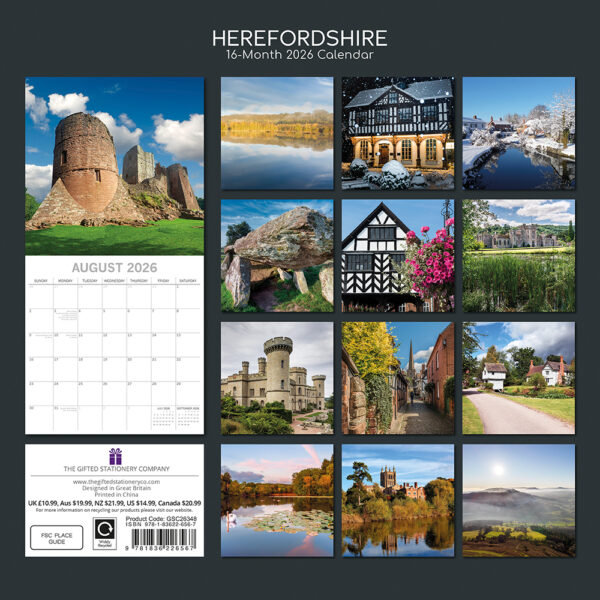 2026 Square Wall Calendar - Herefordshire - Image 4
