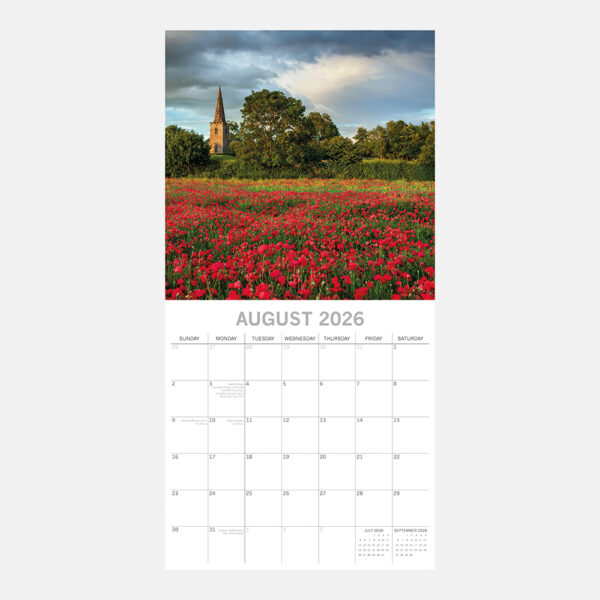 2026 Square Wall Calendar - Leicestershire - Image 3